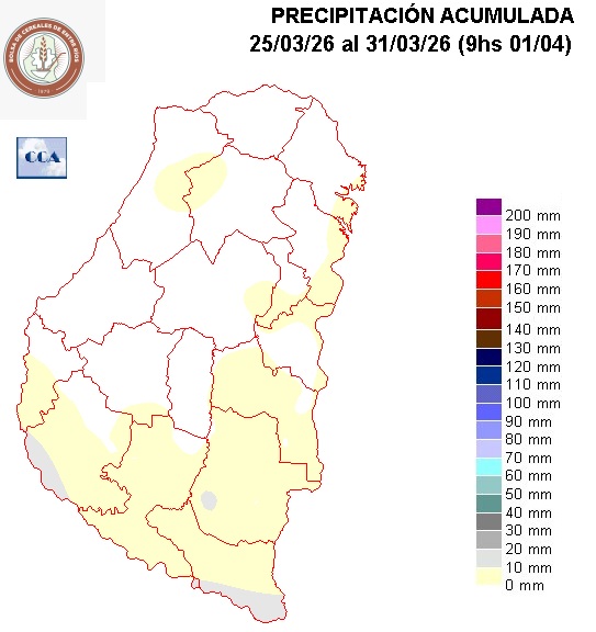 Mapa de precipitaciones
