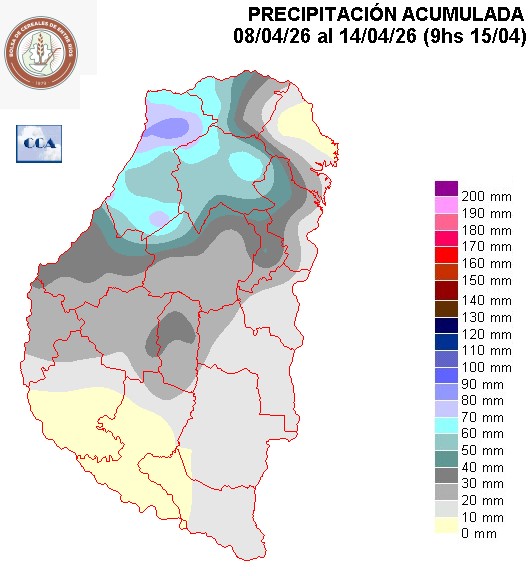 Mapa de precipitaciones
