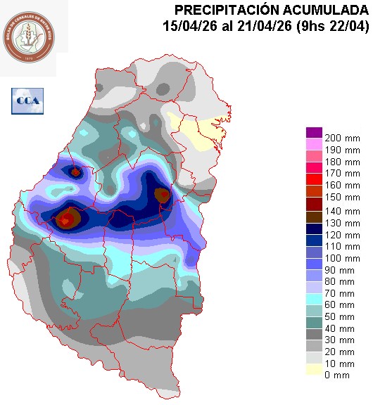 Mapa de precipitaciones