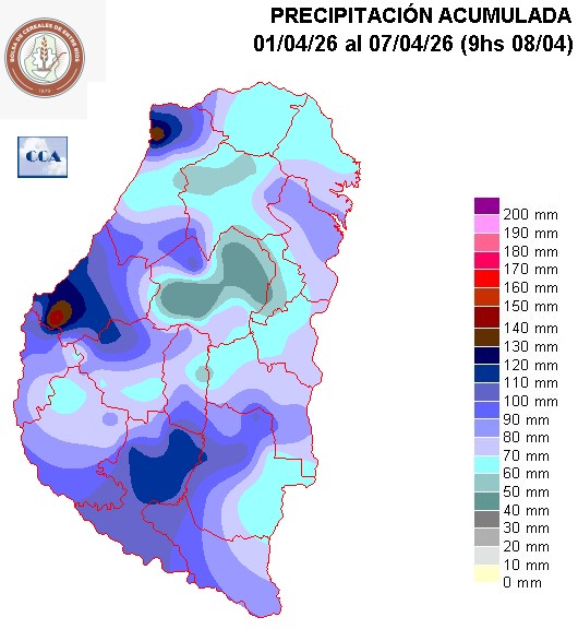 Mapa de precipitaciones