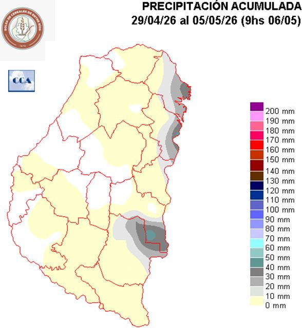 Mapa de precipitaciones