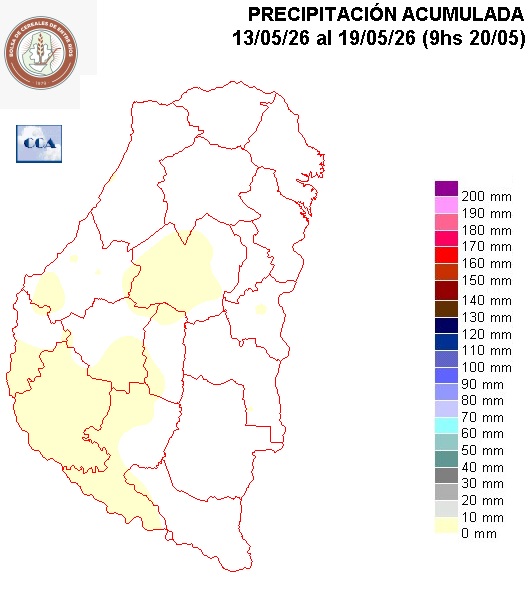 Mapa de precipitaciones