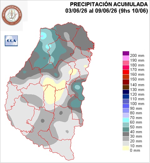 Mapa de precipitaciones