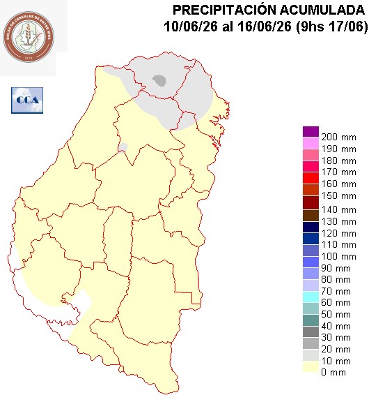 Mapa de precipitaciones