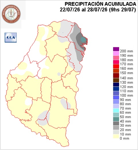 Mapa de precipitaciones