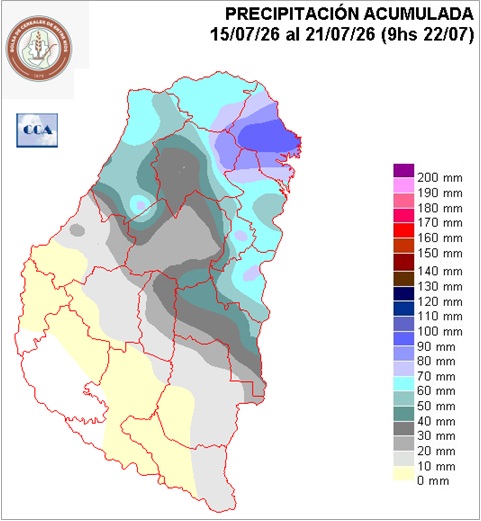 Mapa de precipitaciones