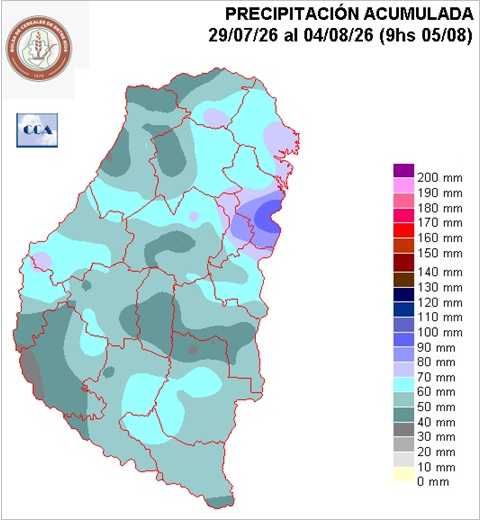 Mapa de precipitaciones