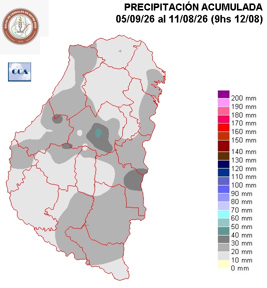 Mapa de precipitaciones