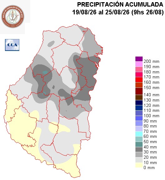 Mapa de precipitaciones