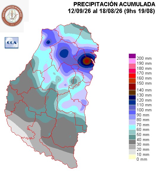 Mapa de precipitaciones