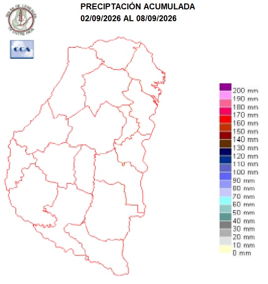 Mapa de precipitaciones