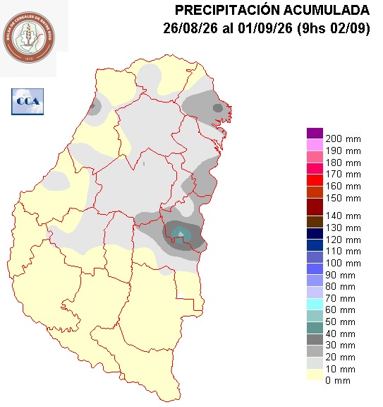 Mapa de precipitaciones