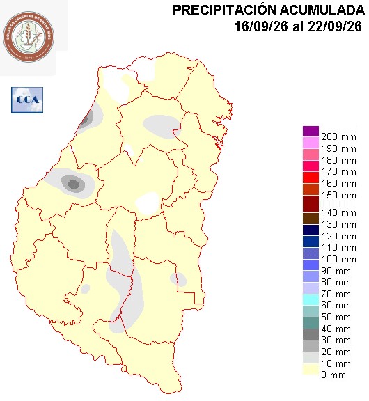 Mapa de precipitaciones
