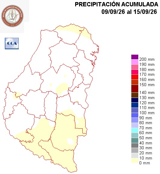 Mapa de precipitaciones